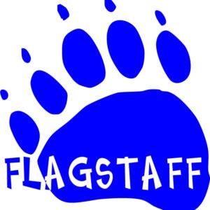 Arizona Flagstaff Bear Paw Vinyl Sticker