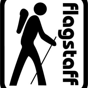 Arizona Flagstaff Backpacker Vinyl Sticker