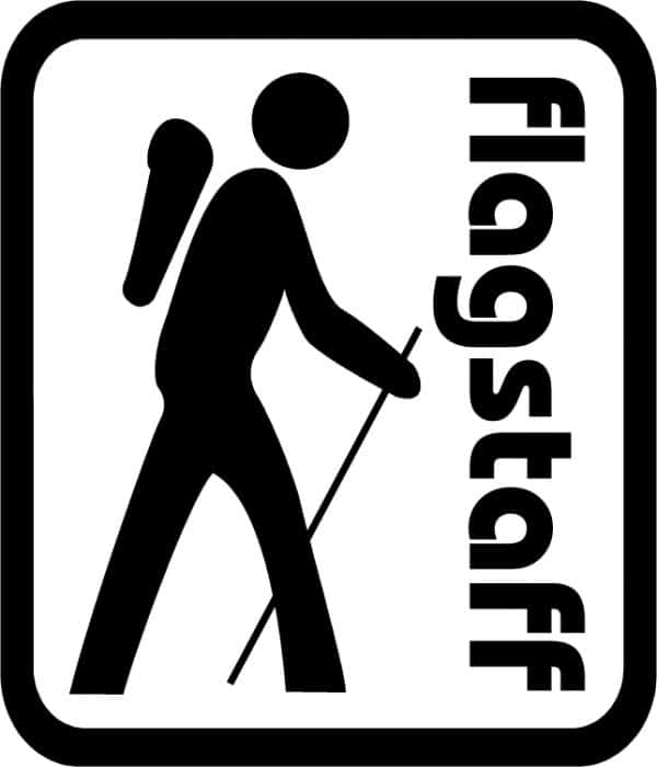 Arizona Flagstaff Backpacker Vinyl Sticker
