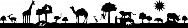 Arizona Zoo Scene Vinyl Sticker