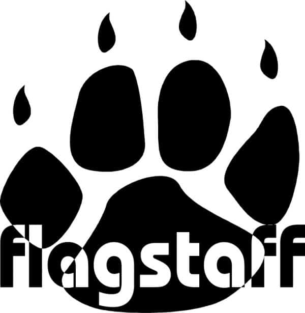 Arizona Flagstaff Bear Paw Original Vinyl Sticker