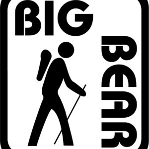 Big Bear Backpacker Vinyl Sticker