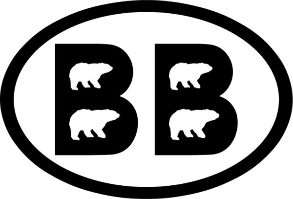 Big Bear BB Vinyl Sticker