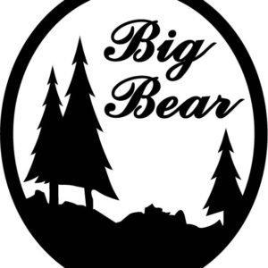 Big Bear Emingers Oval Vinyl Sticker