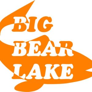 Big Bear Lake Fish Vinyl Sticker