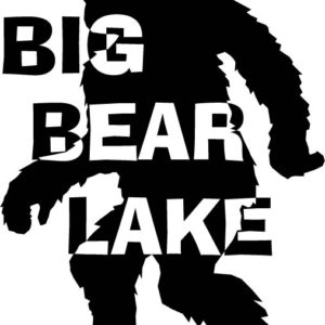 Big Bear Lake Bigfoot Vinyl Sticker