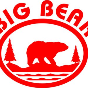 Big Bear Oval Vinyl Sticker