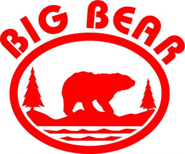 Big Bear Oval Vinyl Sticker