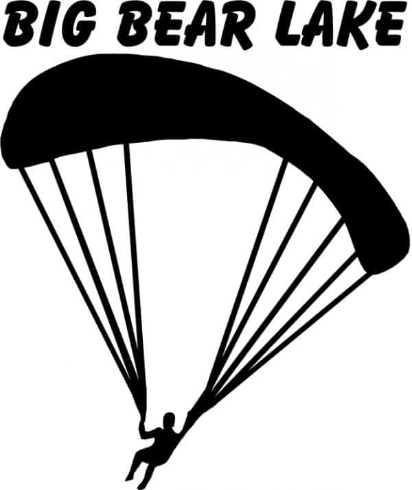 Big Bear Lake Parasail Vinyl Sticker