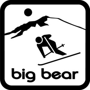 Big Bear Skiing Vinyl Sticker