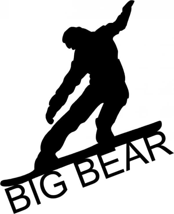 Big Bear Snowboarding 2 Vinyl Sticker