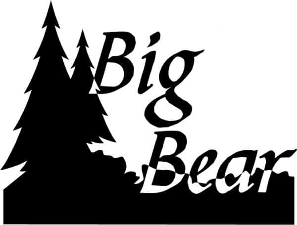 Big Bear Trees Vinyl Sticker