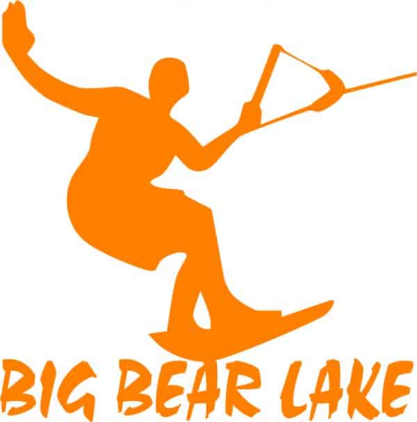 Big Bear Lake Wake Boarding Vinyl Sticker