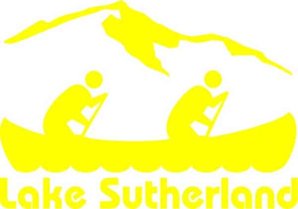 Washington Lake Sutherland Canoe Vinyl Sticker