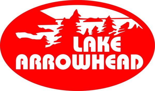 Lake Arrowhead Scene Vinyl Sticker