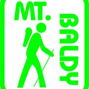Mt Baldy Backpacker Vinyl Sticker