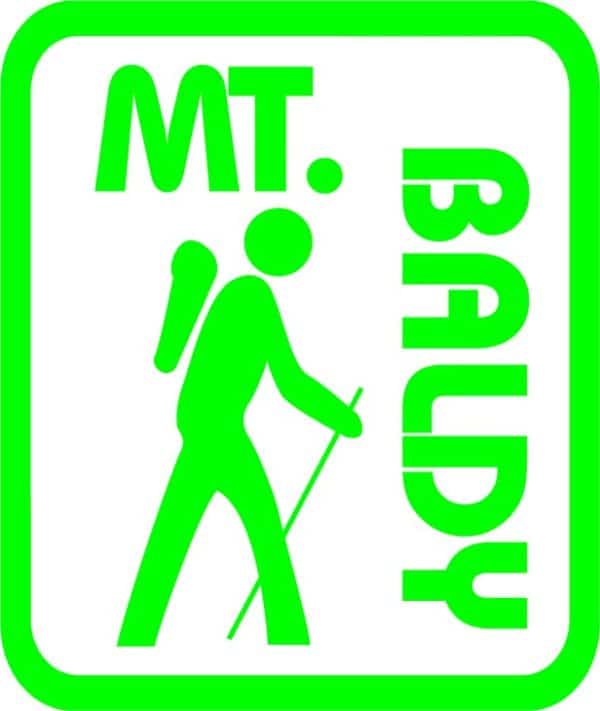 Mt Baldy Backpacker Vinyl Sticker