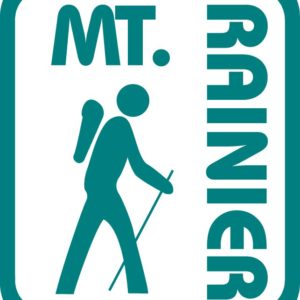 Washington Mt Rainier Backpacker Vinyl Sticker