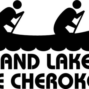 Oklahoma Lake O Cherokees Canoe Vinyl Sticker