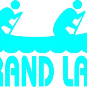 Oklahoma Grand Lake O Cherokees Canoe Vinyl Sticker