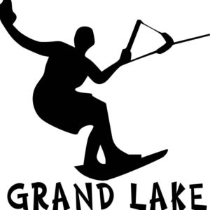 Oklahoma Grand Lake O Cherokees Wakeboarding Vinyl Sticker