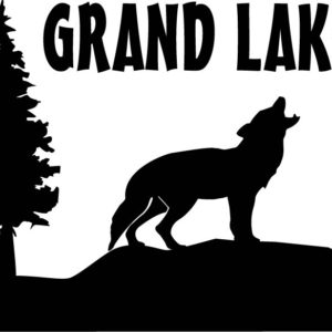 Oklahoma Grand Lake O Cherokees Wolf Vinyl Sticker