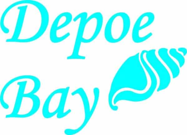 Oregon Depoe Bay Shell Vinyl Sticker