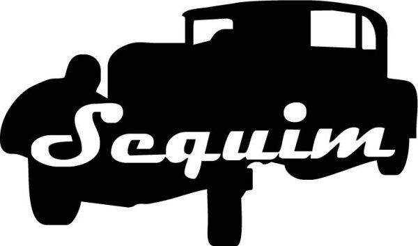 Washington Sequim Antique Car Vinyl Sticker