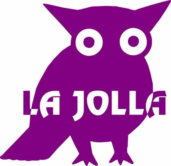 La Jolla Beach Owl Vinyl Sticker