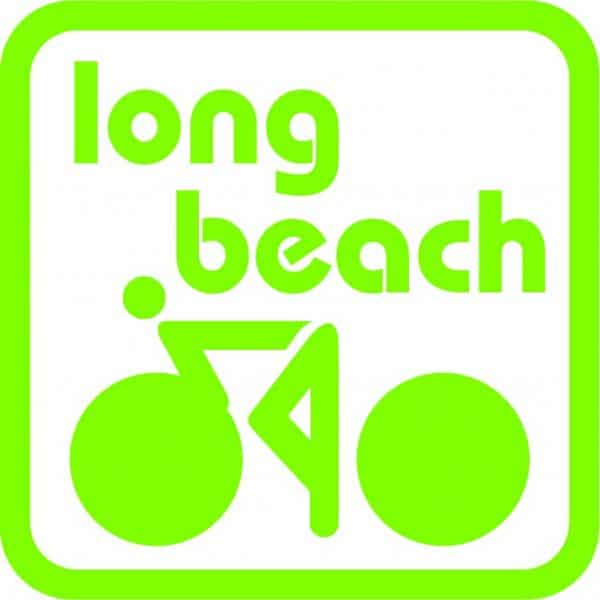 Long Beach Cyclist Vinyl Sticker