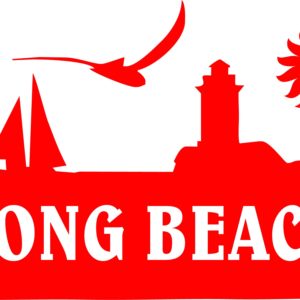 Long Beach Scene Vinyl Sticker
