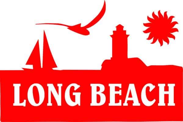 Long Beach Scene Vinyl Sticker