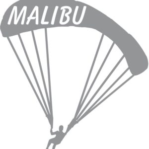 Malibu Beach Parasail Vinyl Sticker