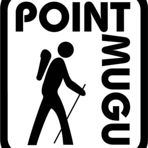 Point Mugu Beach Backpacker Vinyl Sticker