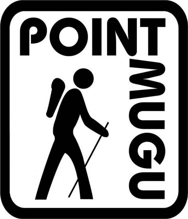 Point Mugu Beach Backpacker Vinyl Sticker