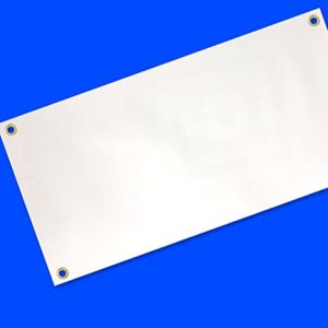 24" x 4’ banner up to 8’ multiple colors available
